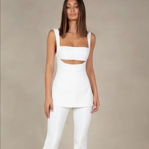 Misha Costanza jumpsuit white size 0